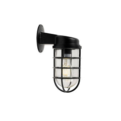 Broadwick Matt Black IP44 Rated Nautical Bathroom Bulkhead Wall Light - SE Home