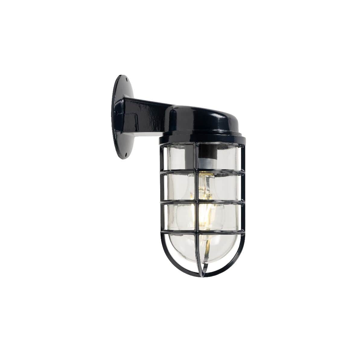 Broadwick Navy Blue IP44 Rated Nautical Bathroom Bulkhead Wall Light - SE Home