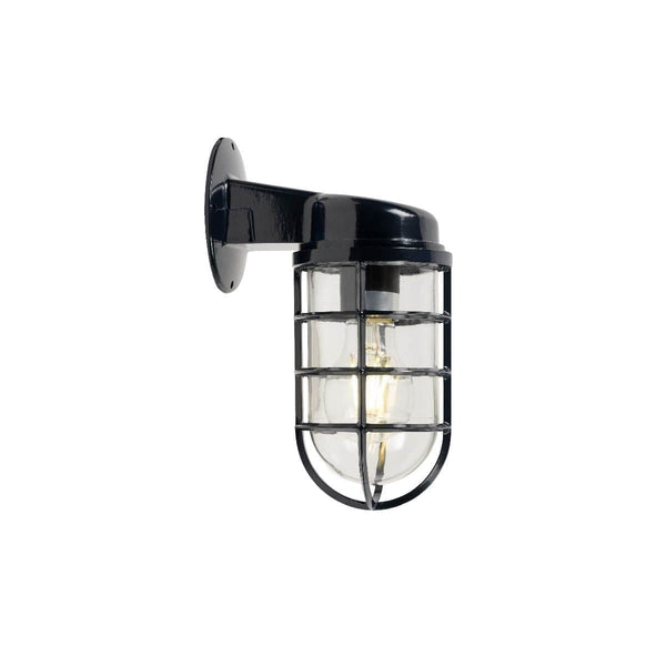 Broadwick Navy Blue IP44 Rated Nautical Bathroom Bulkhead Wall Light - SE Home