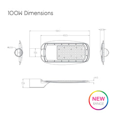 Eco Efficient Led Streetlight - 100W, 150W, 200W