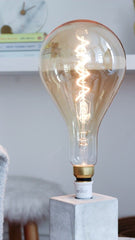 LARGE 6W E27 ES Vintage Edison PS160 LED Light Bulb 1800K Spiral Filament High CRI Dimmable