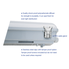 LED Double Wattage IP65 LED Non Corrosive Batten Light