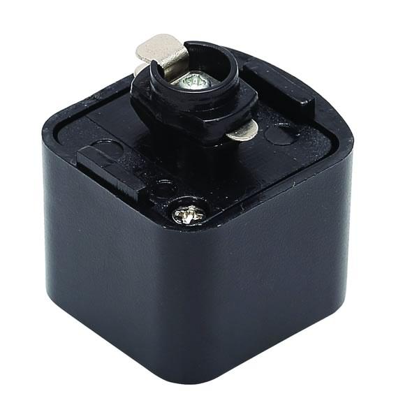 Black Culina Pendant Track Adapter For Single Circuit Track 240V