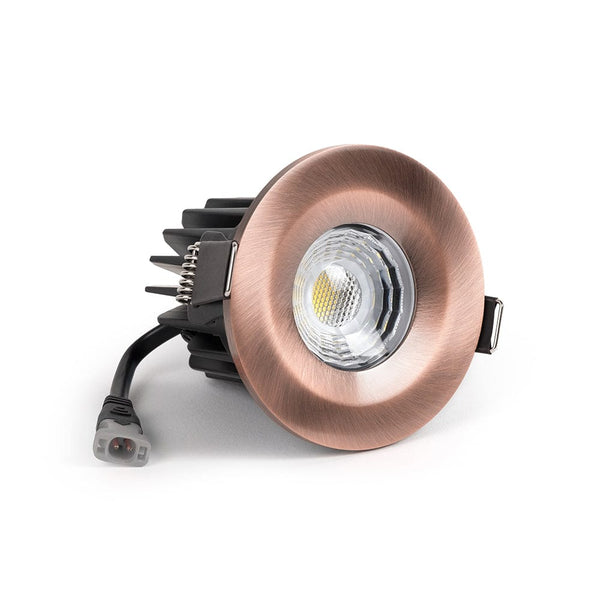 LED Downlights Antique Copper CCT Fire Rated LED Dimmable 10W IP65 Downlight