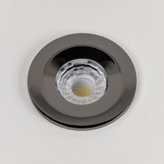 LED Downlights Black Nickel CCT Fire Rated LED Dimmable 10W IP65 Downlight