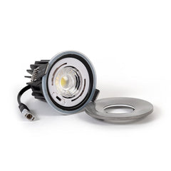 LED Downlights Pewter CCT Fire Rated LED Dimmable 10W IP65 Downlight