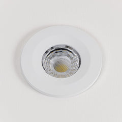 LED Downlights White Fixed CCT Colour Changing Fire Rated LED Dimmable IP65 10W Downlight