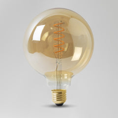 4W E27 ES Vintage Edison G125 LED Light Bulb 1800K Spiral Filament High CRI Dimmable