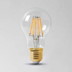 8w E27 GLS LED Light Bulb 4100K Standard Straight Filament High CRI Dimmable ES Edison Screw