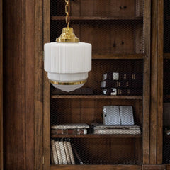 Pendant Lights The Dean Art Deco Polished Brass Opal Kitchen Island Pendant Light