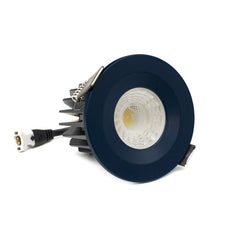 Navy Blue CCT Fire Rated LED Dimmable 10W IP65 Downlight