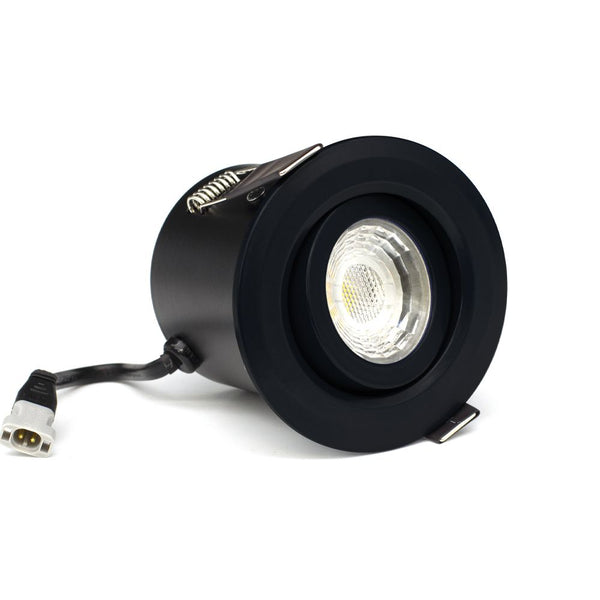 Squid Ink Blue Tiltable 4K Natural White Fire Rated LED 6W IP44 High CRI Dimmable Downlight