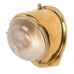 Industrial & Nautical Wall Lights Kingly Polished Brass IP66 Rated Wall Light - The Outdoor & Bathroom Collection