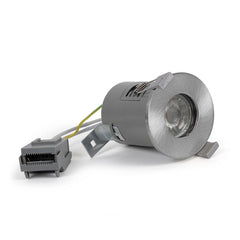 Brushed Chrome GU10 Fire Rated IP65 Downlight
