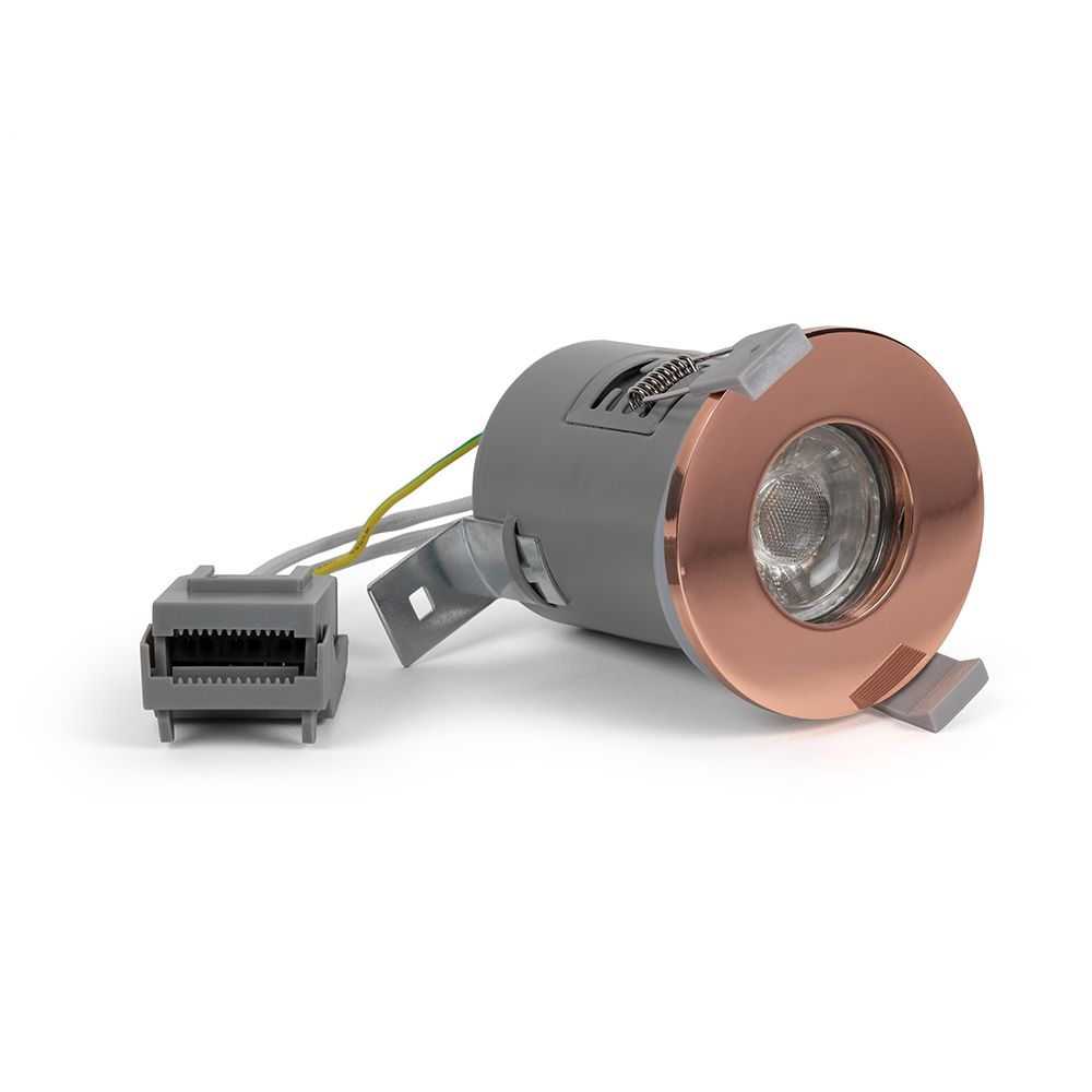 Copper GU10 Fire Rated IP65 Downlight