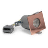 Copper GU10 Fire Rated IP65 Square Downlight
