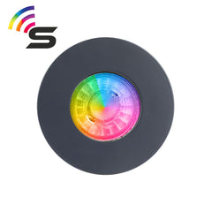 Anthracite Fire Rated Colour Changing Smart LED IP65 Downlight