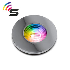 Polished Chrome Fire Rated Colour Changing Smart LED IP65 Downlight