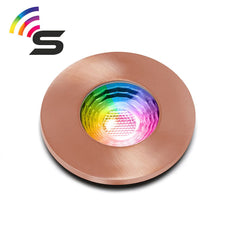 Rose Gold Fire Rated Colour Changing Smart LED IP65 Downlight
