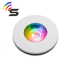 White Fire Rated Colour Changing Smart LED IP65 Downlight