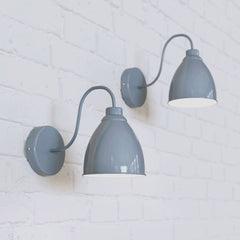 Hand Painted Iron Wall Lights Oxford Vintage Wall Light French Grey